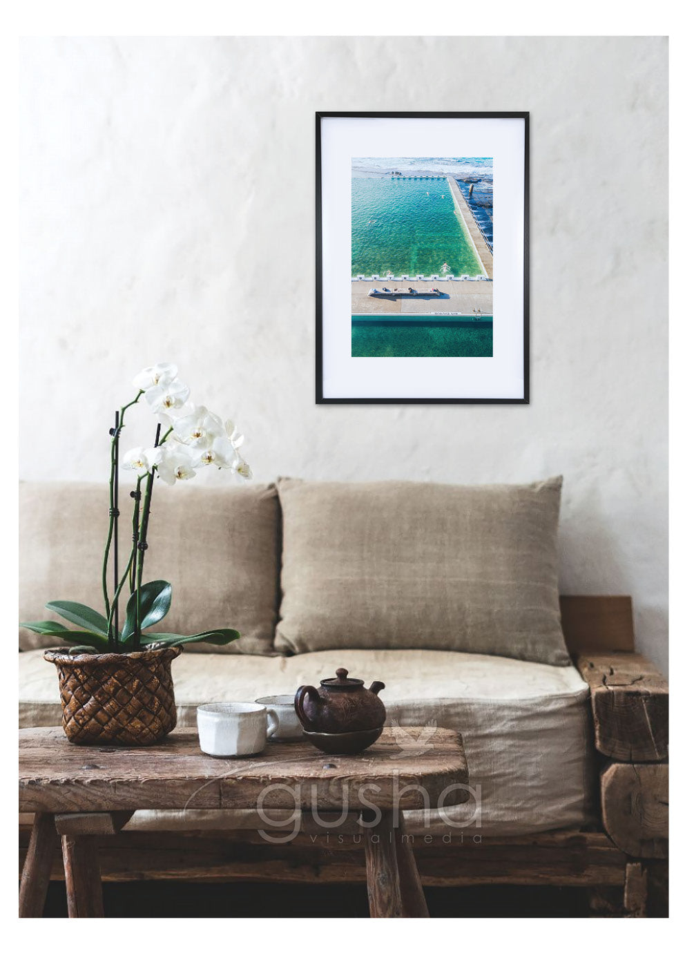 Art Paper Print - Merewether Pool NE3767