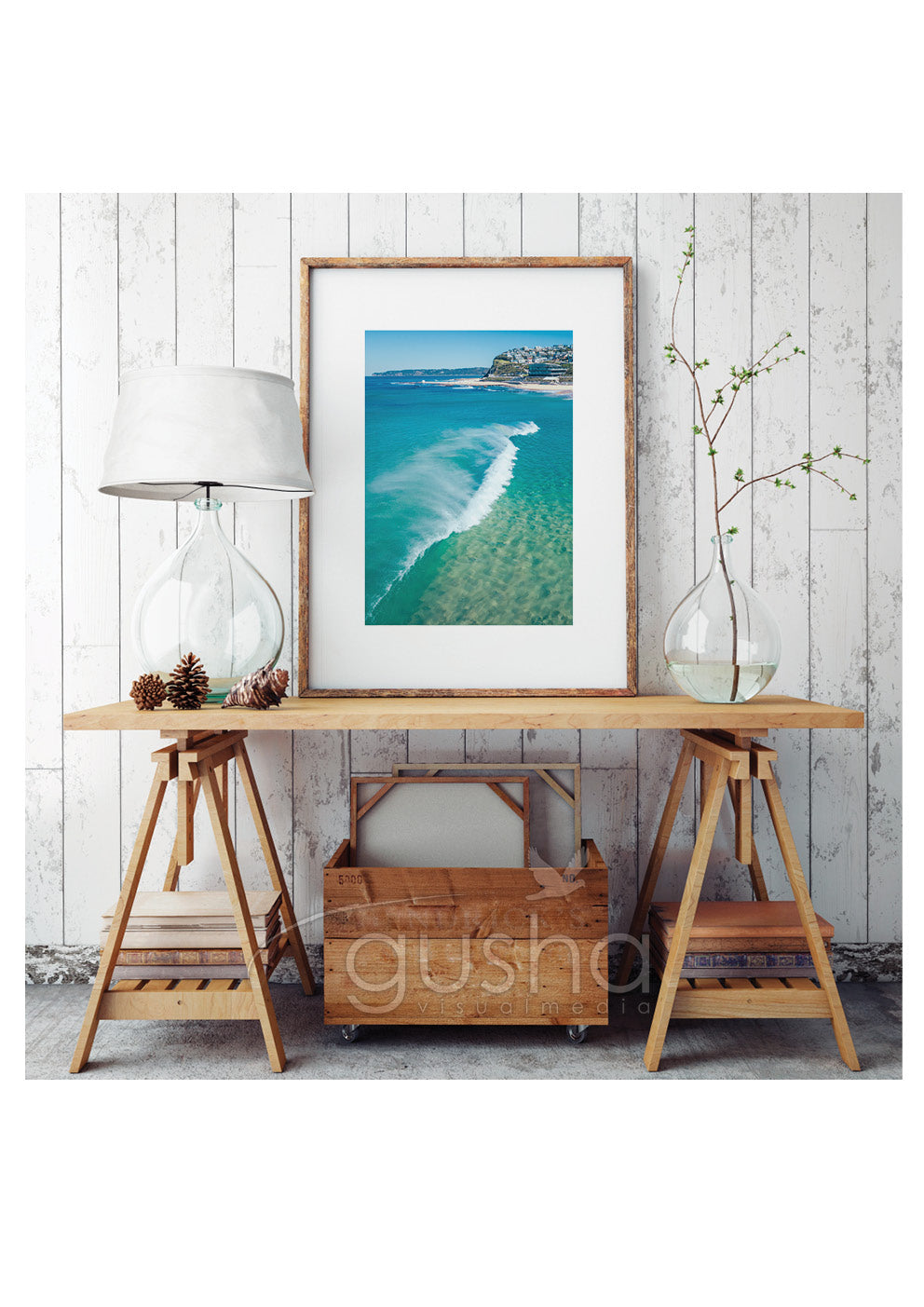 Art Paper Print - Merewether Beach NE3769