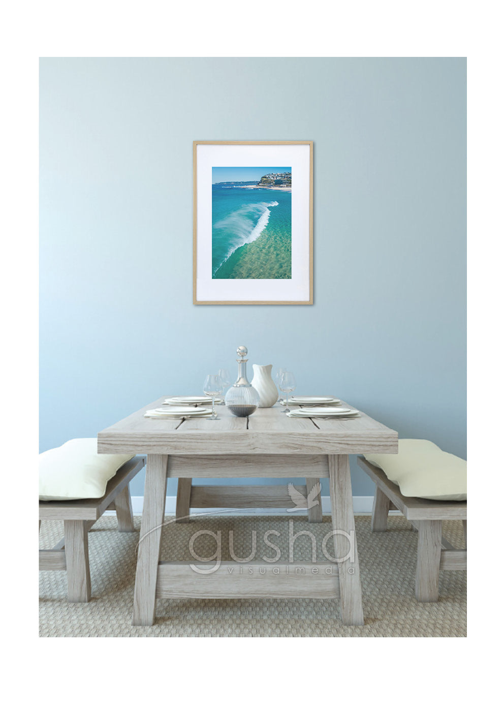 Art Paper Print - Merewether Beach NE3769