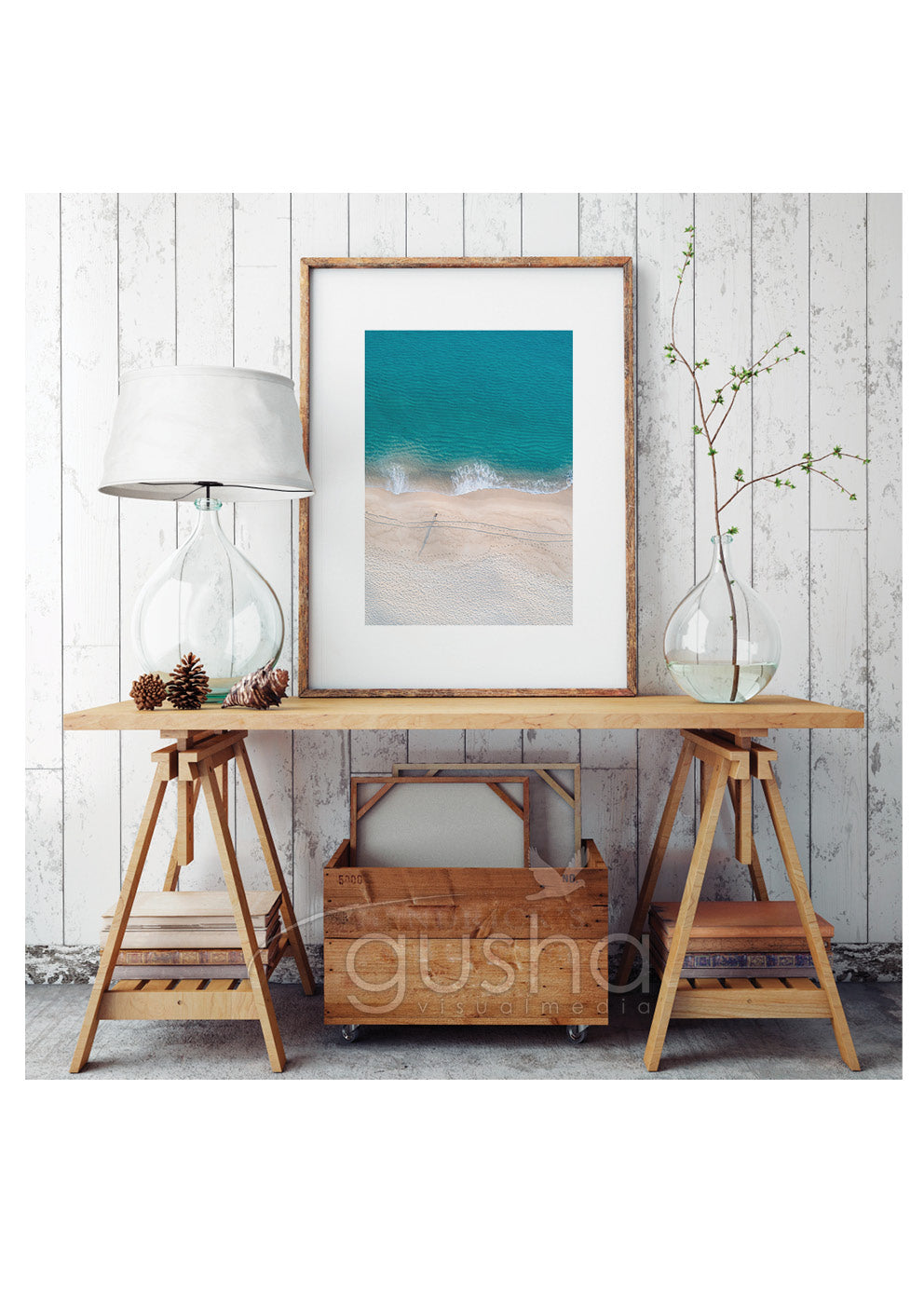 Art Paper Print - Shoal Bay PS3535