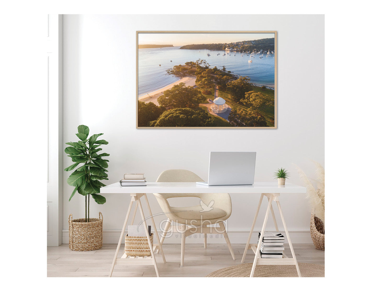 Float Frame Canvas 91x60cm Balmoral Beach SYD3700