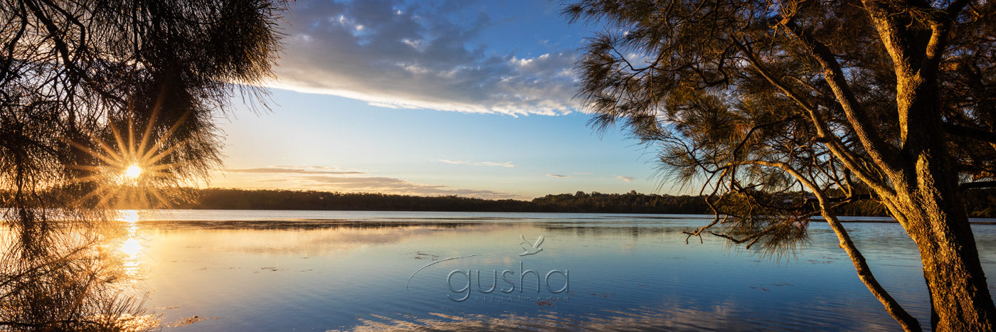 A sunset photo captured from the banks of Erowal Bay, St Georges Basin