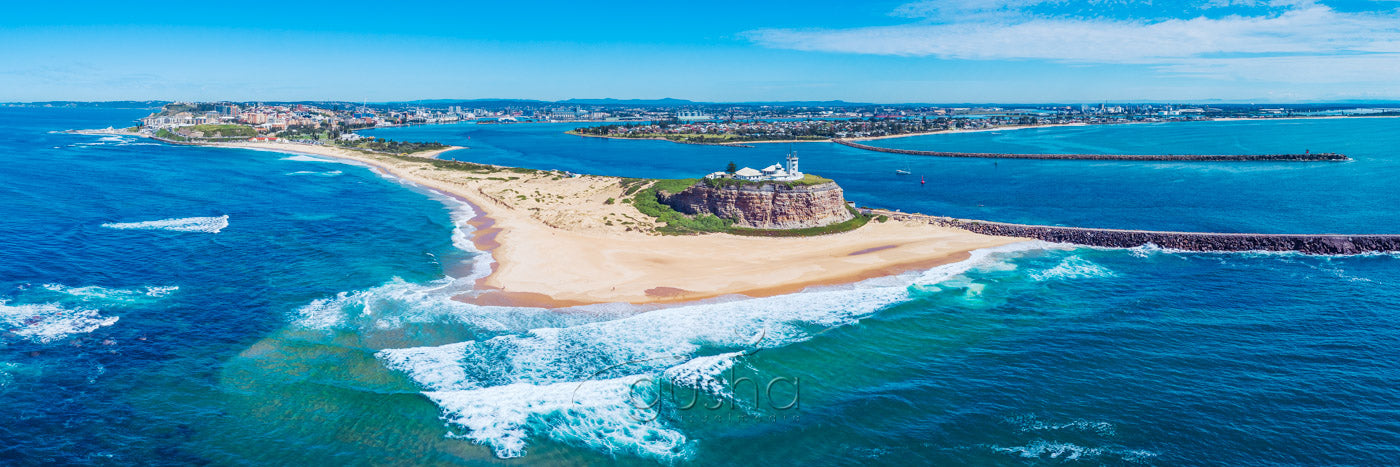 Panoramic photo of Newcastle in Australia