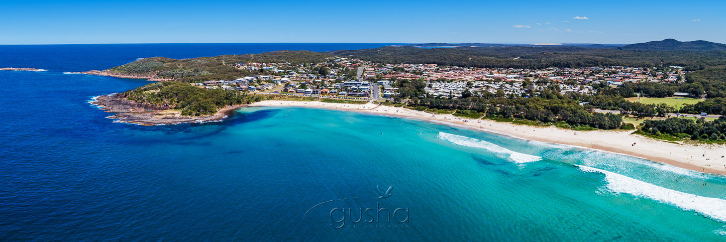 Aerial photo of Fingal Bay at Port Stephens, Australia.