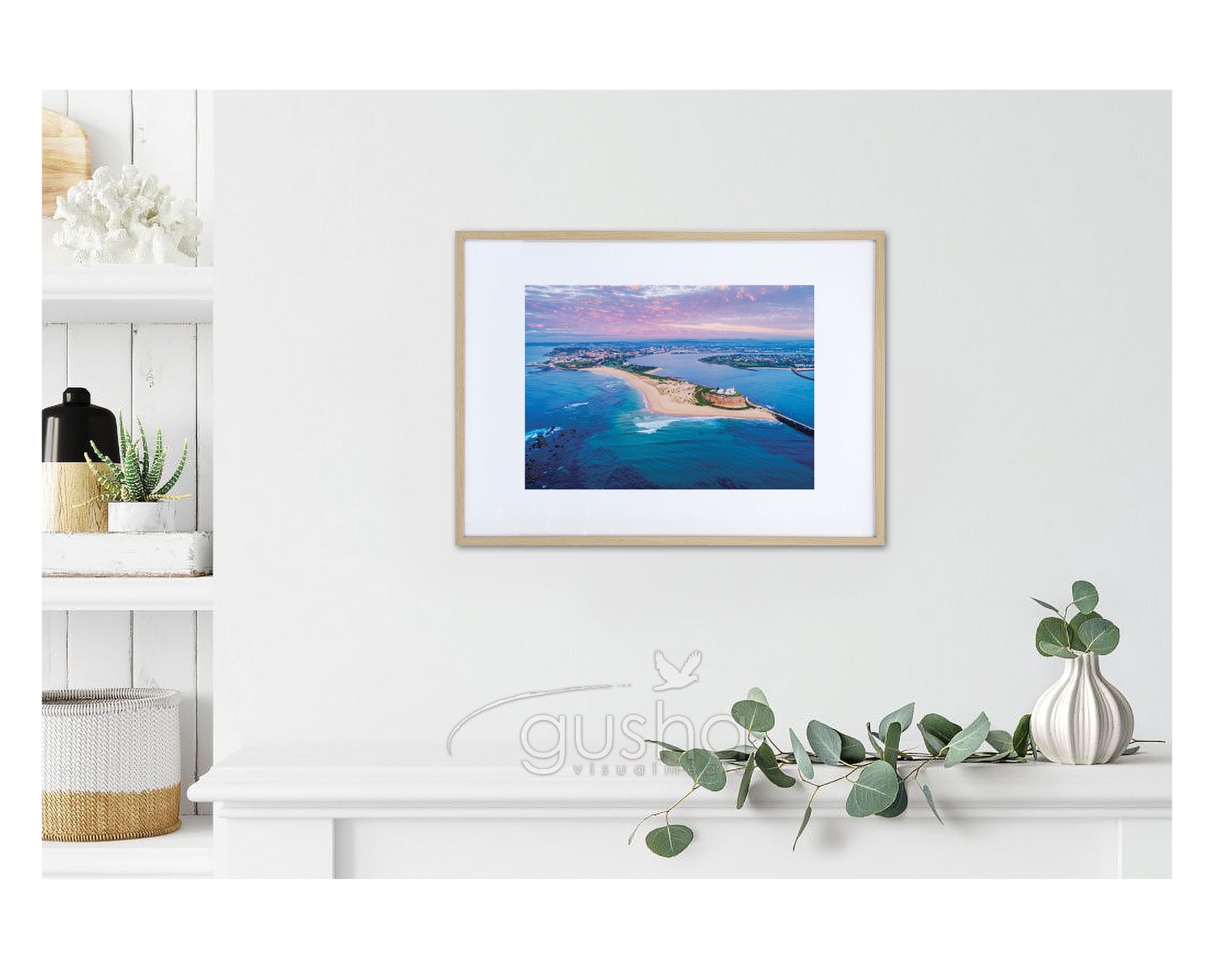 Newcastle Australia Print NE3725 On Art Paper Gusha Newcastle Australia Print NE3725 On Art Paper Gusha