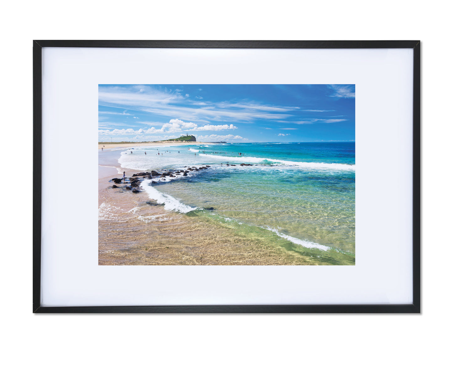 Art Paper Print - Nobbys Beach NE2912