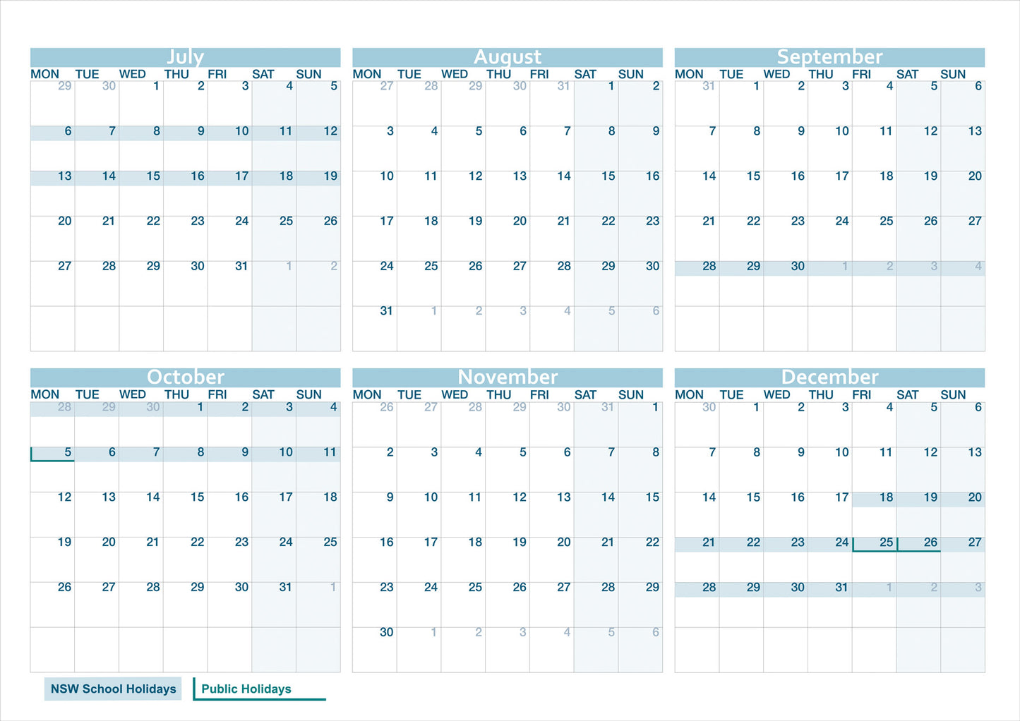 Calendar Port Stephens 2026