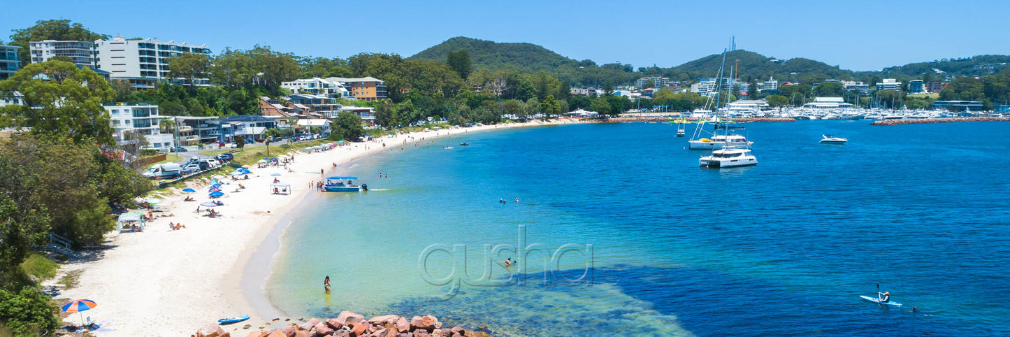 Panoramic photo of Nelson Bay