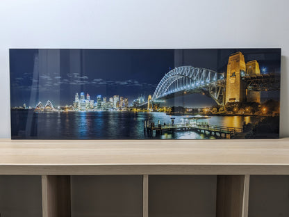 Acrylic 'Glass' Print 121x40cm Sydney Harbour SYD3300