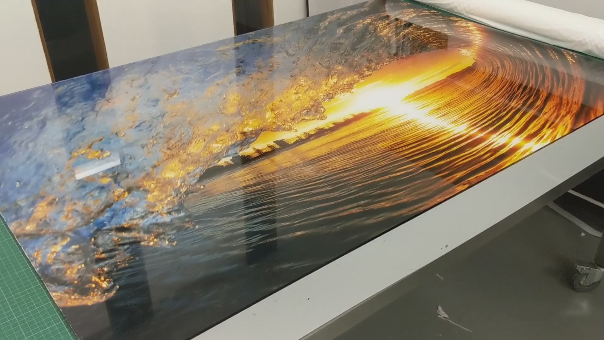 Load video: ACRYLIC &#39;GLASS&#39; MOUNTED PRINT EXAMPLE