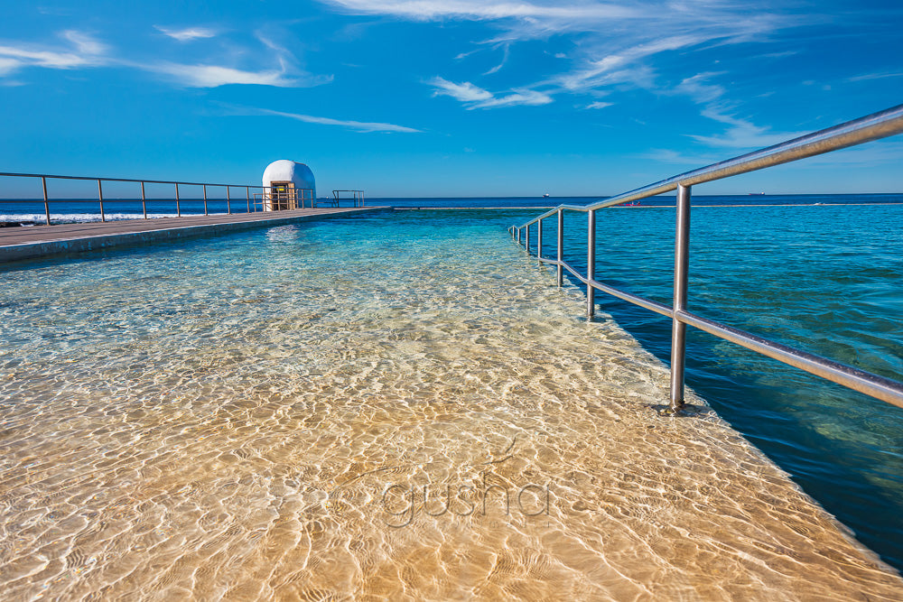 A photo of clear water captured at Merewether Pool, Australia