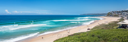 Panoramic photo of the jetty at Merewether Beach