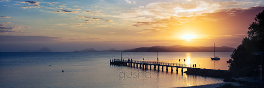Photo of Salamander Bay wharf at sunrise