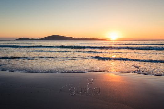 A sunrise photo captured at Fingal Bay at Port Stephens, Australia