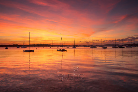 A sunset photo captured at Salamander Bay, Port Stephens, Australia