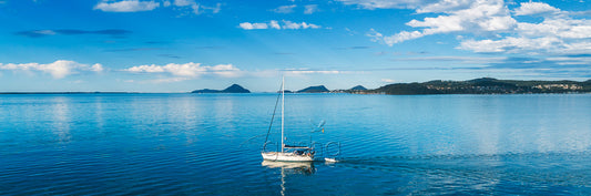 Photo of a yacht sailing at Port Stephens