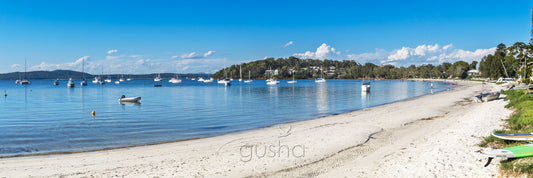 Panoramic photo of Salamander Bay