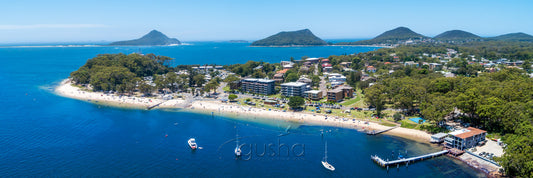 Panoramic photo of Little Beach