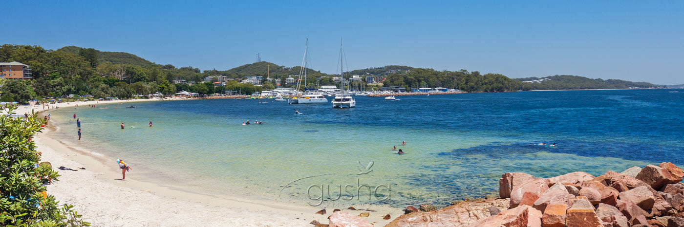 Panoramic photo of Nelson Bay