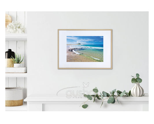 Art Paper Print - Nobbys Beach NE2912