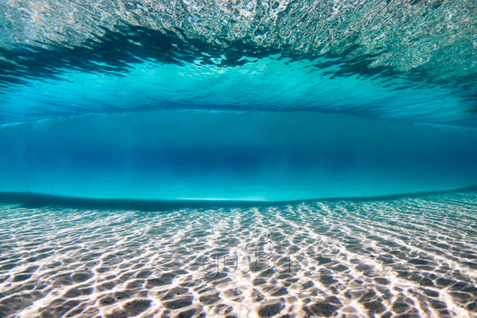 An underwater photo captured at Kirra Beach, Australia