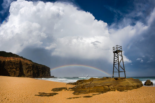 Redhead Beach lightning Photo