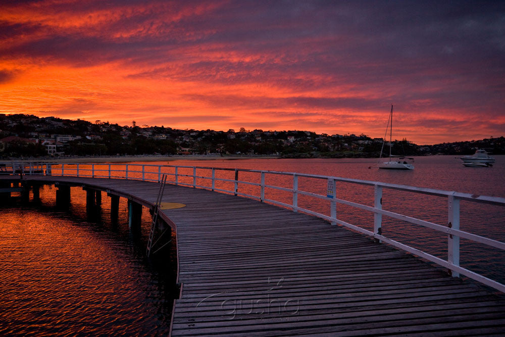 Photo of sunset from Balmoral Baths SYD1018 - Gusha