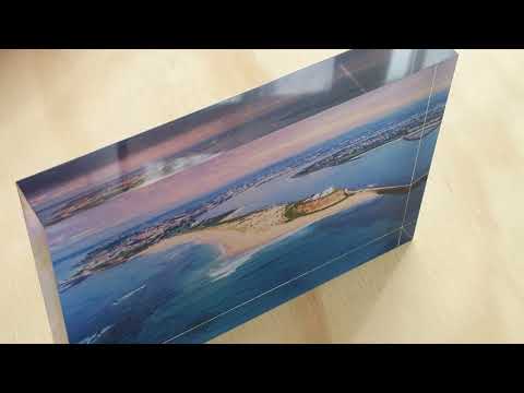 Desk Block STOCK SALE Nobbys Beach NE3725 18x12cm